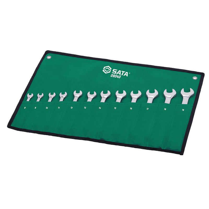12ピース フルポリッシュ コンビネーションラチェットレンチセット SATA 09040