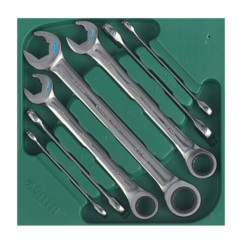 Bộ cờ lê vòng miệng tự động 7 chi tiết (8mm-22mm) SATA 09050