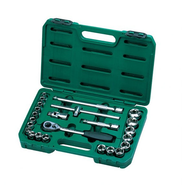 24個入り 1/2インチ Dr. 6ポイント ソケットレンチ Set SATA 09060-6