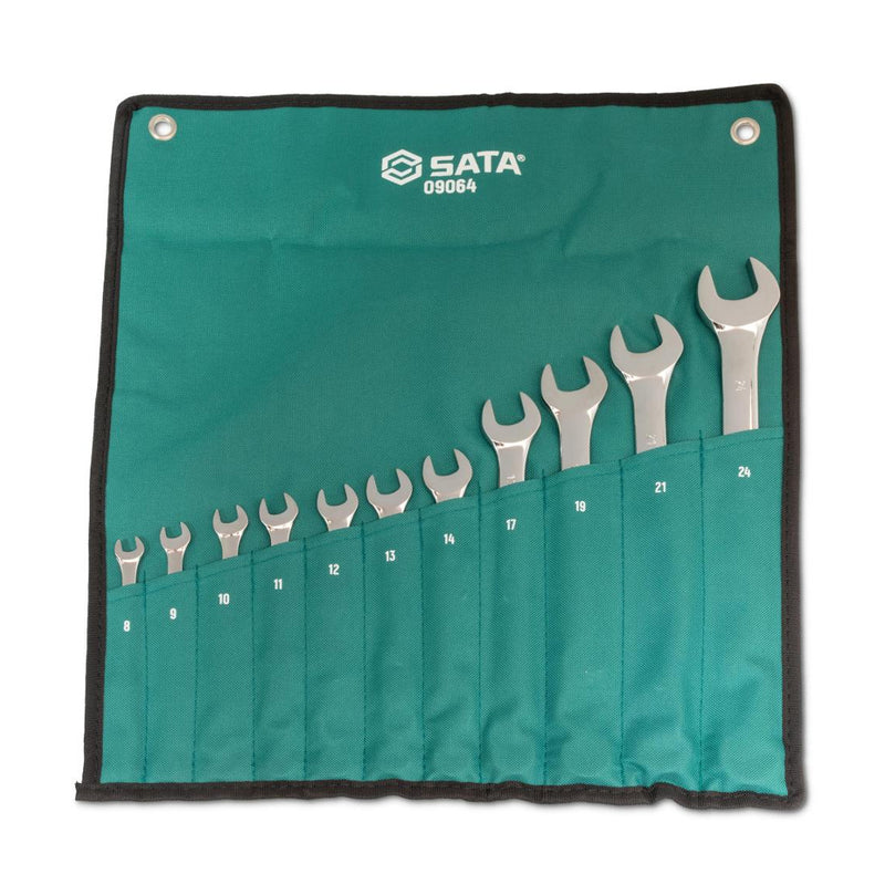 11Pc. Combination Wrench Set (8mm - 24mm) SATA 09064