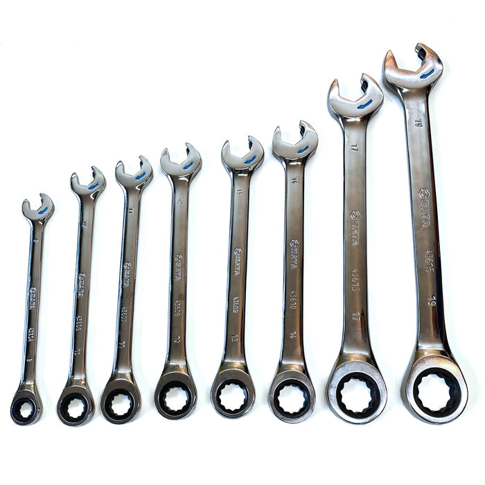 Bộ cờ lê vòng miệng tự động 8 chi tiết SATA 09079