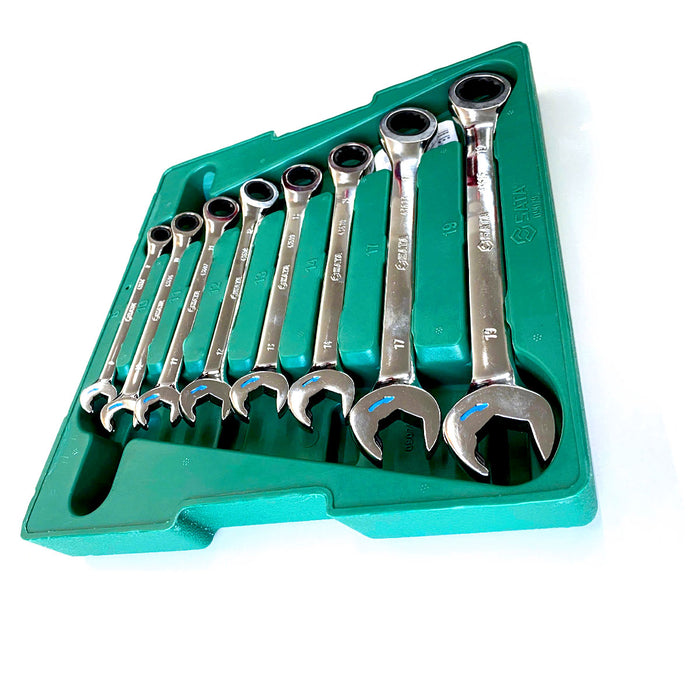 Bộ cờ lê vòng miệng tự động 8 chi tiết SATA 09079