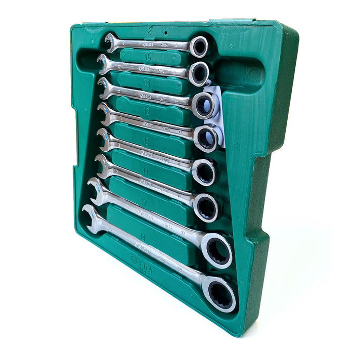 Bộ cờ lê vòng miệng tự động 8 chi tiết SATA 09079