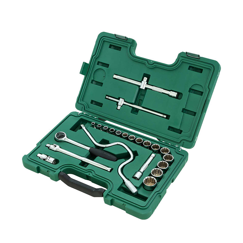 22 個 1/2 インチ Dr. ソケット セット、S.A.E. SATA 09088