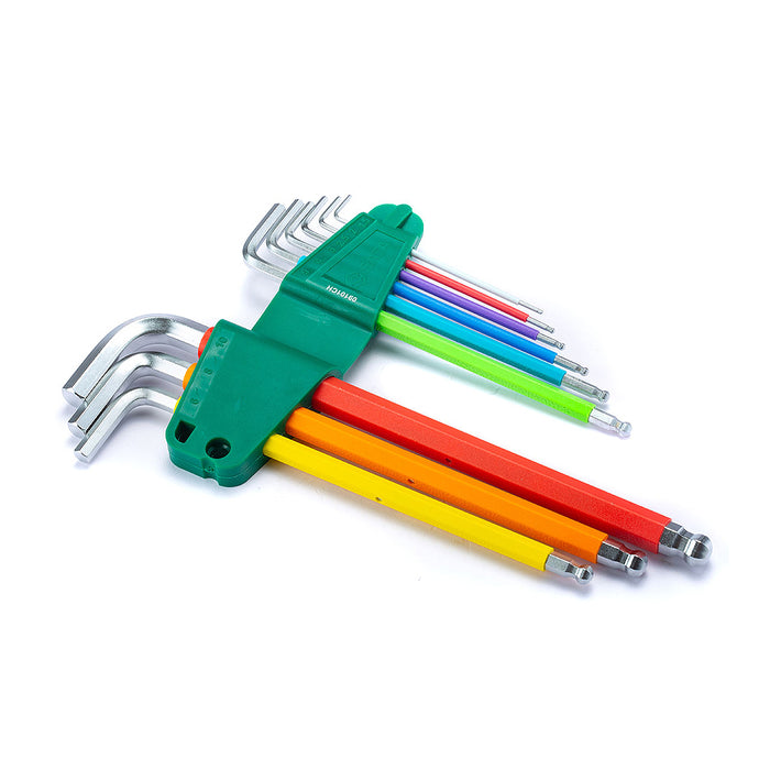 Bộ lục giác bi chống trượt 9 chi tiết, hệ mét 09101CH