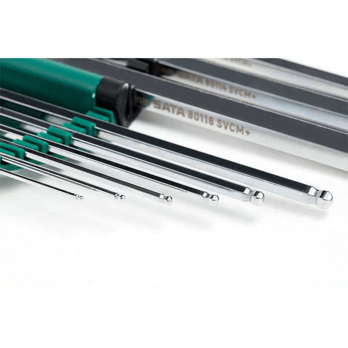 Bộ lục giác bi 9 chi tiết hệ mét SATA 09101