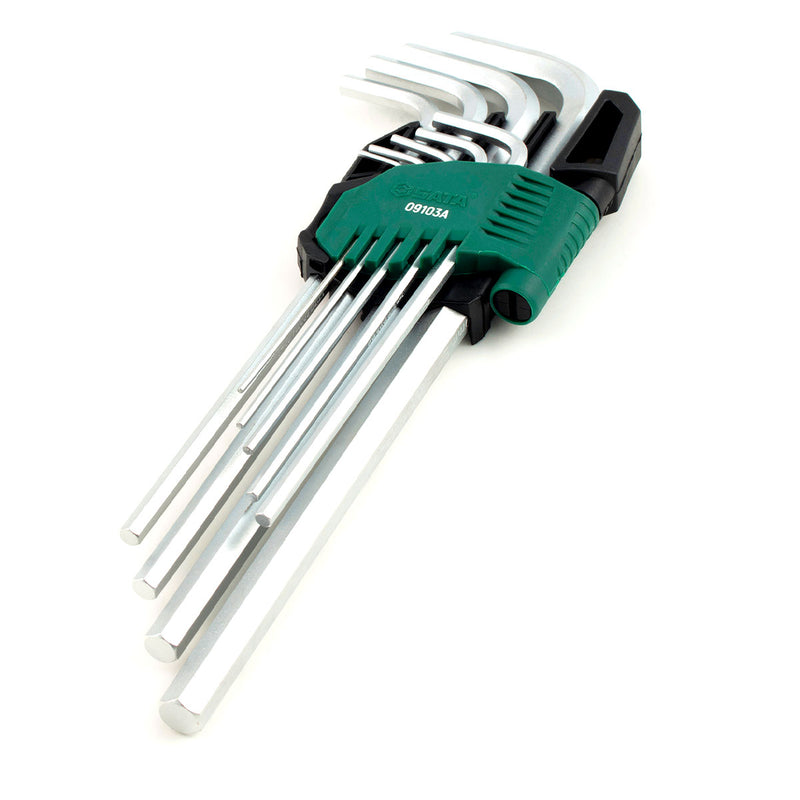 9 PCS EXTRA LONG HEX KEY SET MM (CrV) SATA 09103A
