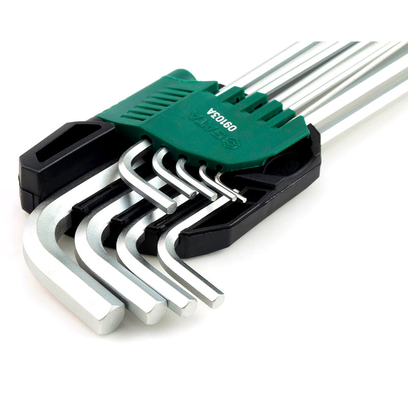 9本組 エクストラロング六角レンチセット MM (Cr-V) SATA 09103A