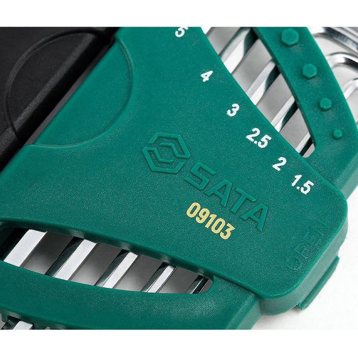 Bộ lục giác 9 chi tiết hệ mét SATA 09103