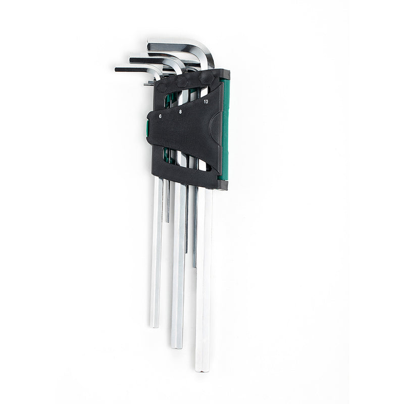 Bộ lục giác thân dài 9 chi tiết SATA 09103 kích thước từ 1.5mm - 10mm