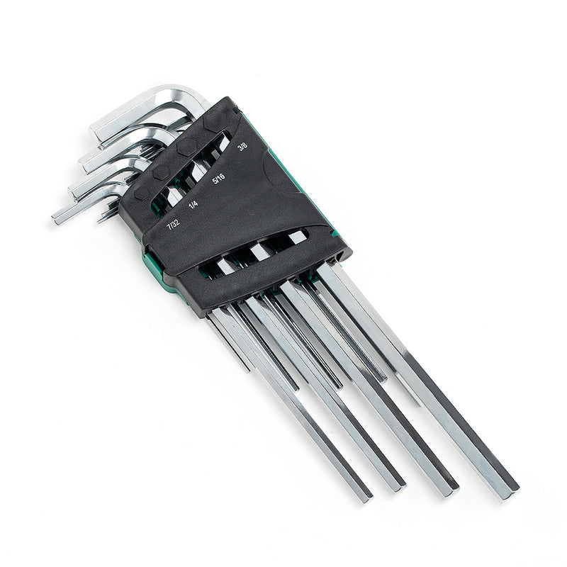 12本組 エクストラロング六角レンチセット、S.A.E. SATA 09104