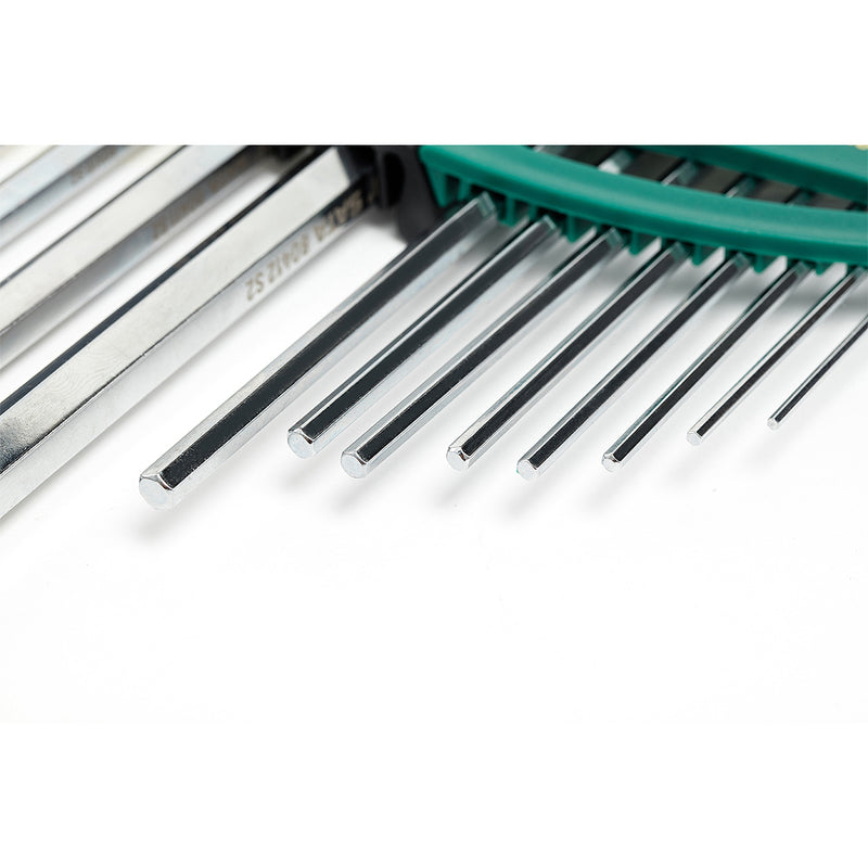 12本組 エクストラロング六角レンチセット、S.A.E. SATA 09104