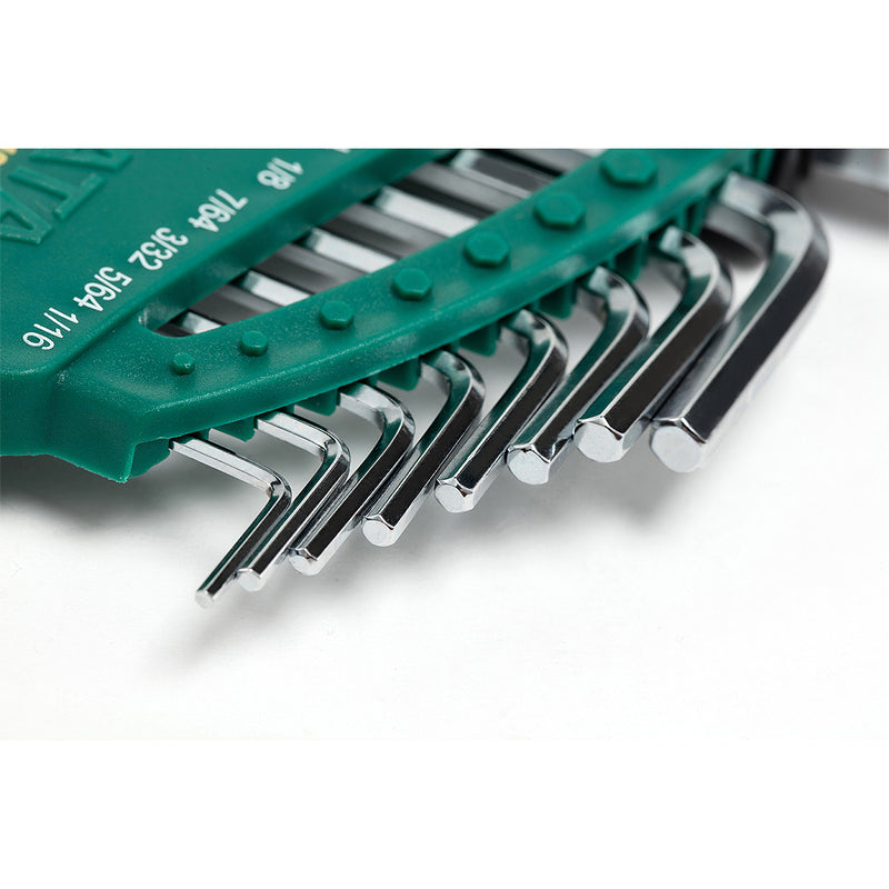 12本組 エクストラロング六角レンチセット、S.A.E. SATA 09104
