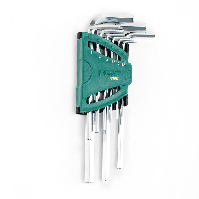 9本組ロングアーム六角レンチセット SATA 09107