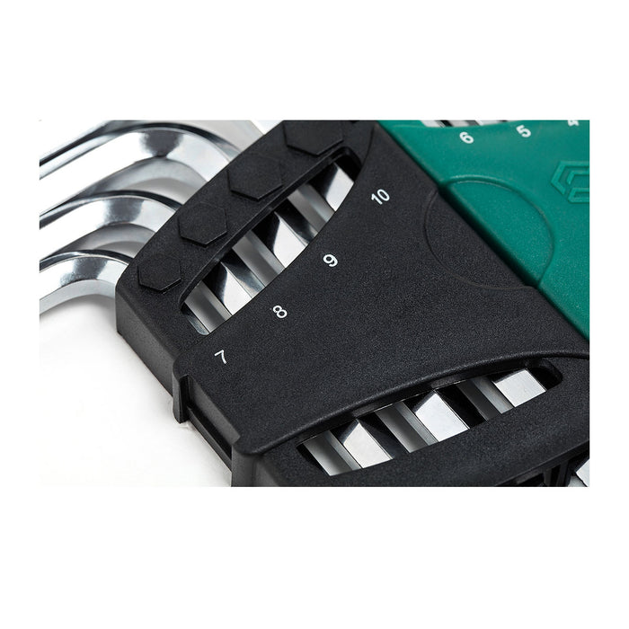 Bộ lục giác dài, hệ mét SATA 09110, 10 chi tiết