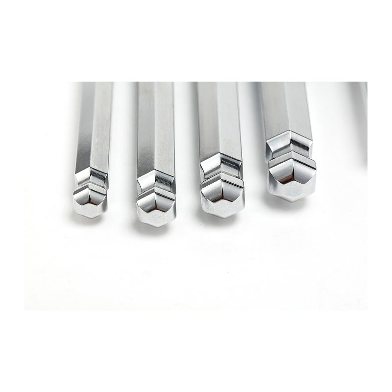 Bộ lục giác dài đầu bi , hệ mét SATA 09112, 10 chi tiết