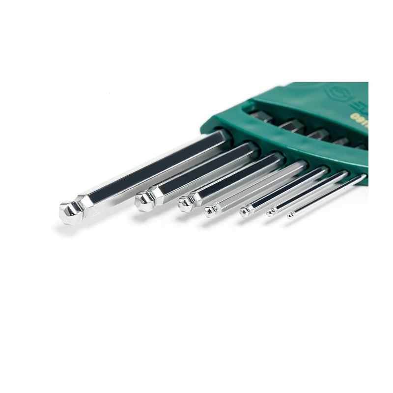7本組 ロングアーム ボールポイント 六角レンチセット SATA 09113