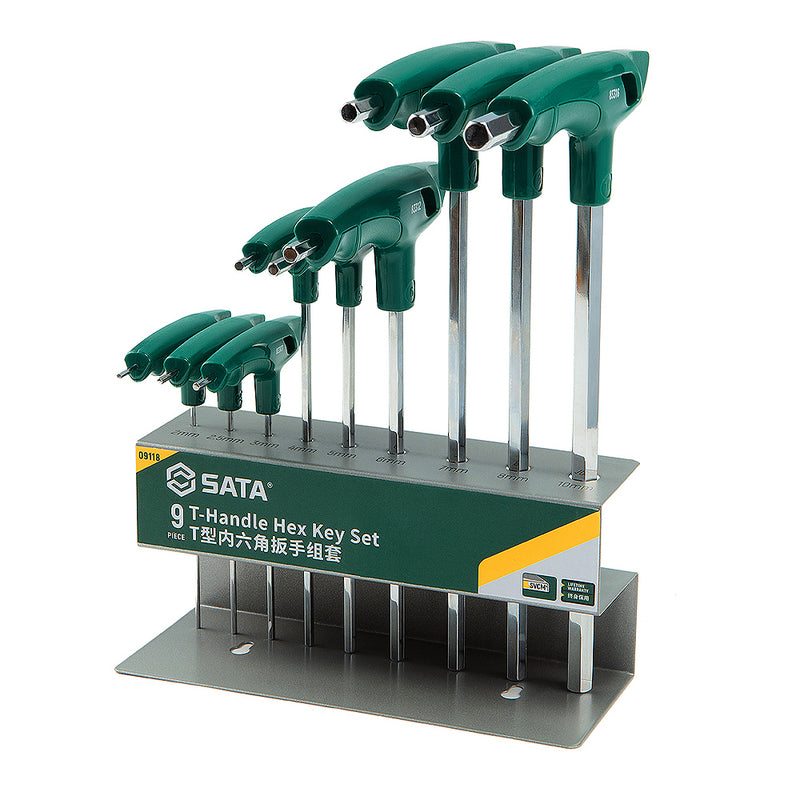 9件T型内六角扳手组套 SATA 09118