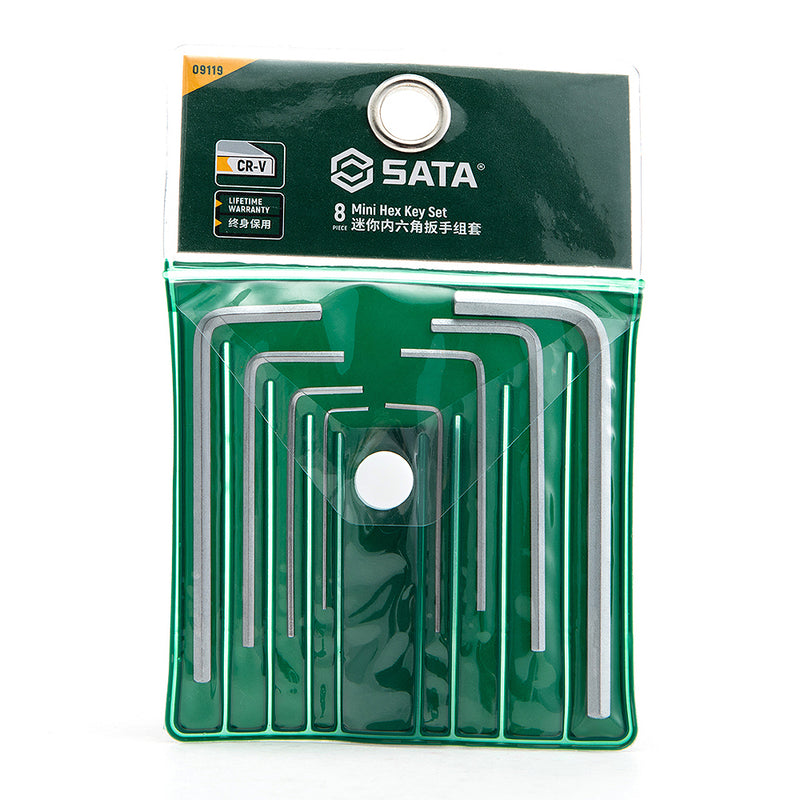 8pc Mini Hex Key Set SATA 09119