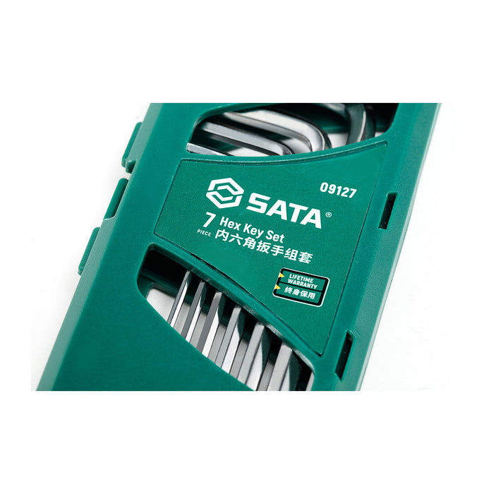 Bộ lục giác thẳng hệ mét 7 chi tiết SATA 09127