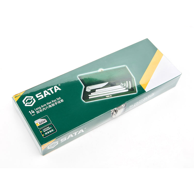14Pc. Long Arm Hex Key Set SATA 09143