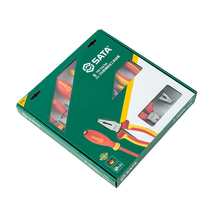 Bộ kềm và tua vít cách điện 1000V (VDE) 9 chi tiết SATA 09262