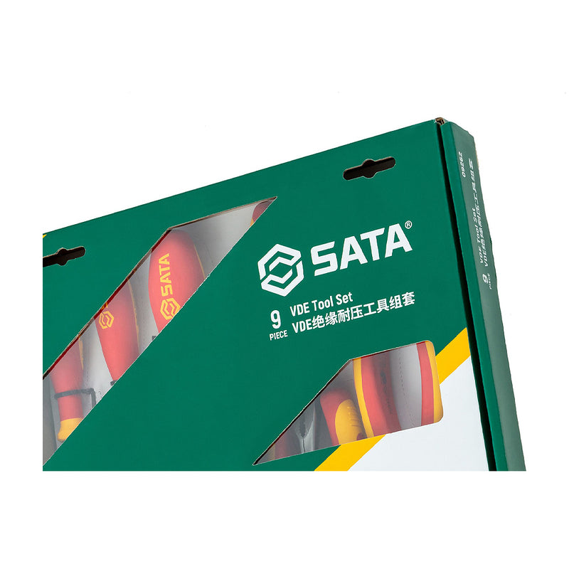 Bộ kềm và tua vít cách điện 1000V (VDE) 9 chi tiết SATA 09262