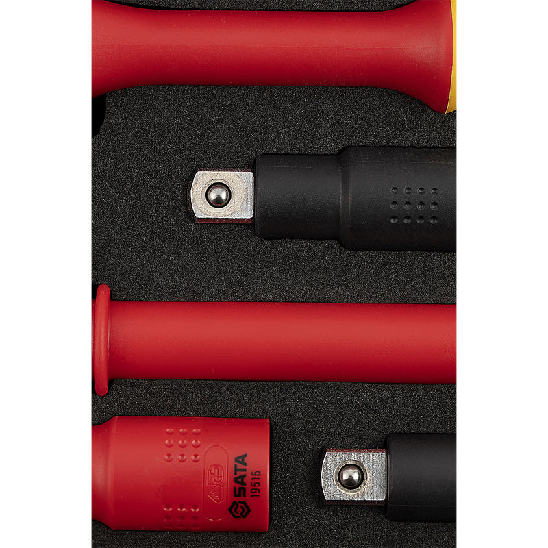 Bộ đầu tuýp cách điện 1/2 inch , đầu 6 cạnh, 20 chi tiết SATA 09267