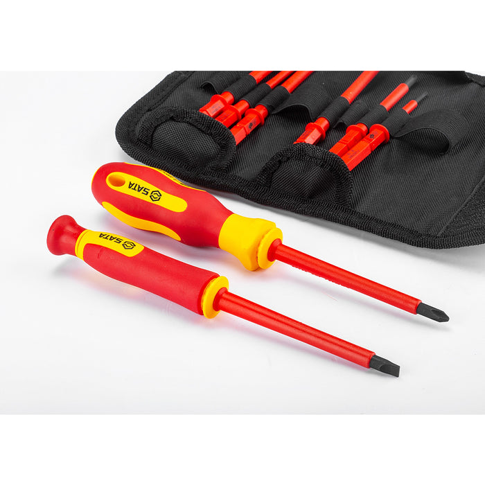 Bộ tua vít cách điện 1000V (VDE) 10 chi tiết SATA 09304
