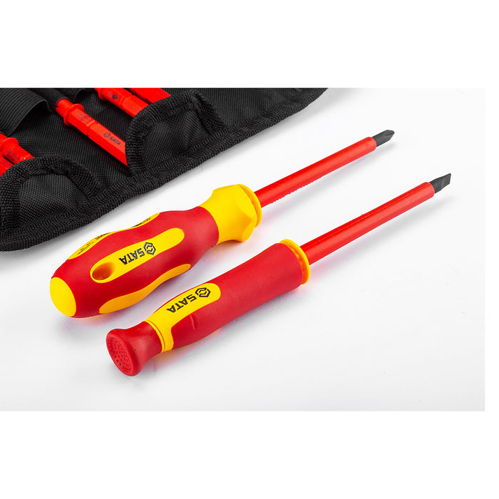 Bộ tua vít cách điện 1000V (VDE) 10 chi tiết SATA 09304