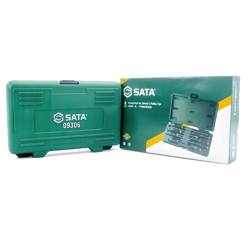 8件套A系列螺丝刀套装，一字和十字头 SATA 09306