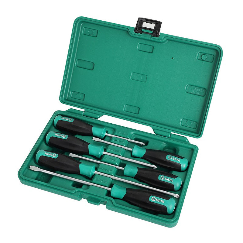 6Pc. T Series Screwdriver Set, Slotted & Phillips Tips SATA 09309