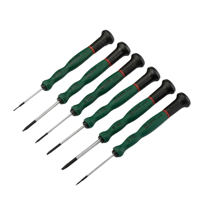 Bộ tua vít điện tử, đầu dẹp 6 chi tiết SATA 09311