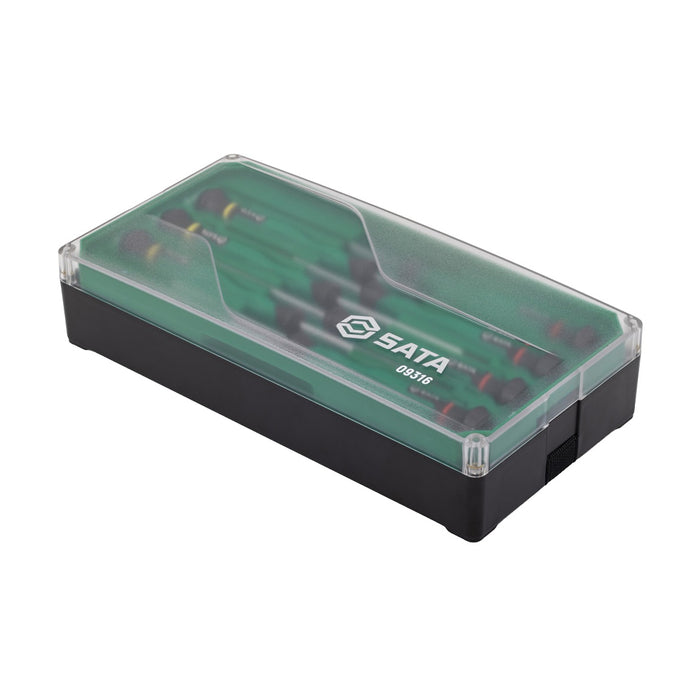 Bộ tuốc nơ vít cán dài 9 chi tiết SATA 09316