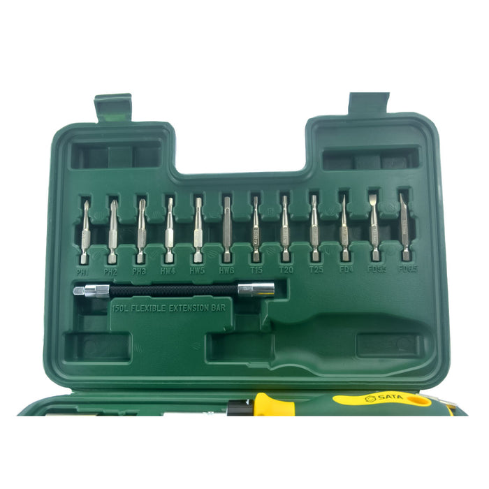 Bộ đầu tuýp 60 chi tiết cần tự động cần 1/4inch  SATA 09324