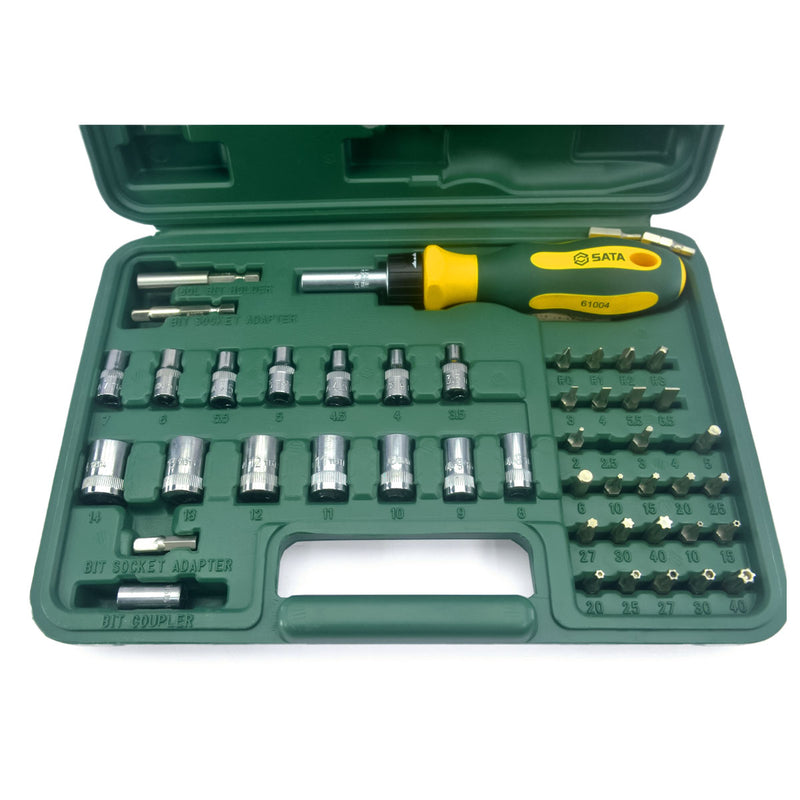 60個1/4 inch Dr.ソケットビットセット SATA 09324