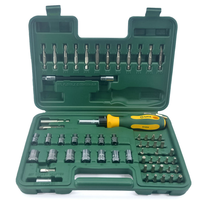 Bộ đầu tuýp 60 chi tiết cần tự động cần 1/4inch  SATA 09324