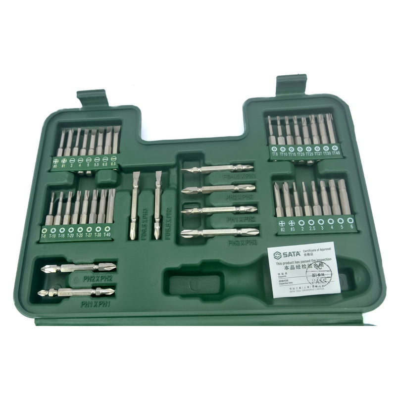 80個1/4 inch 六角シャンクビットセット SATA 09326