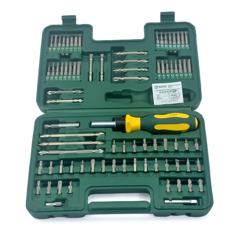 80個1/4 inch 六角シャンクビットセット SATA 09326