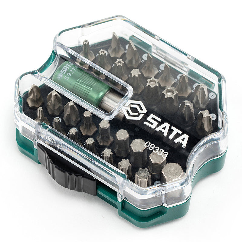 31Pc. 1/4 inch Hex Shank Bits Set, for Pneumatic Tool SATA 09333