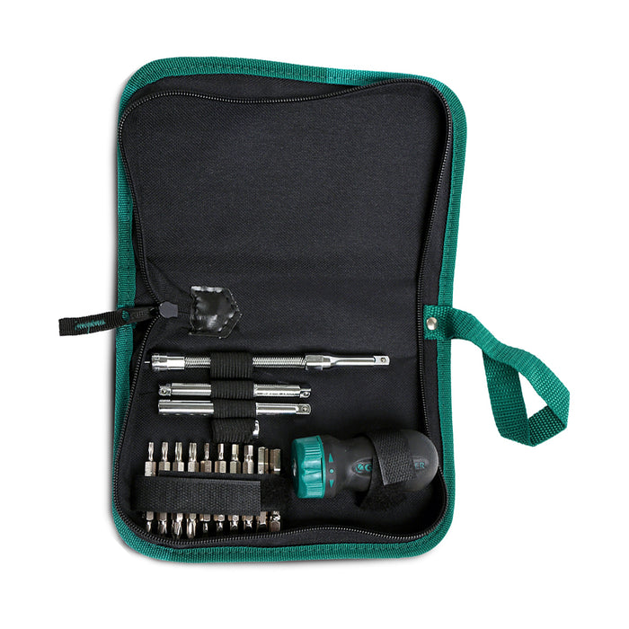 Bộ tuốt nơ vít cần tự động 25 chi tiết SATA 09342