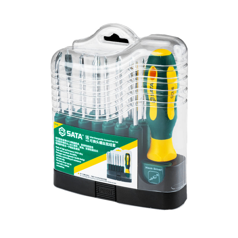 16個入り 交換式ドライバーセット SATA 09346
