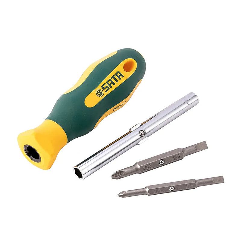 6-in-1 interchangeable screwdriver set SATA 09347