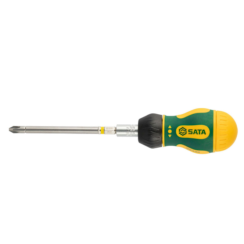 17Pc. Stubby Ratcheting Screwdriver Set SATA 09376