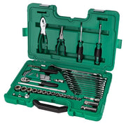 Bộ dụng cụ sửa chữa ô tô chuyên nghiệp 56 chi tiết SATA 09509 - Bộ đồ nghề cơ khí ô tô đa năng, thép Cr-V, hộp nhựa cứng