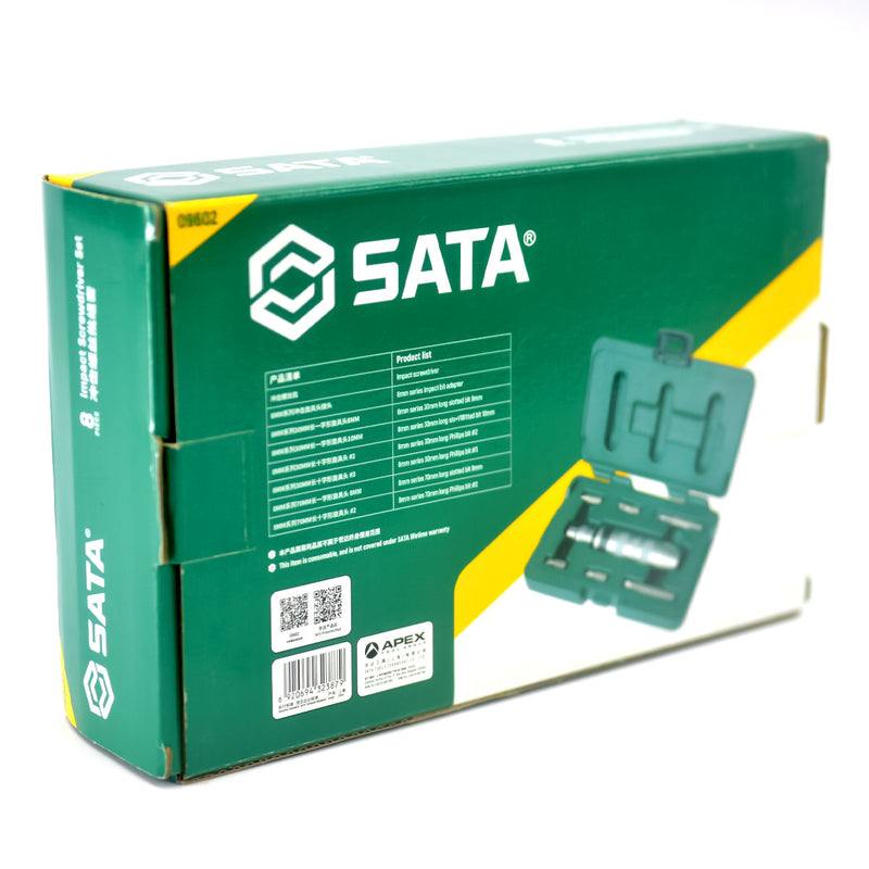 8件套 SATA 冲击螺丝刀套装