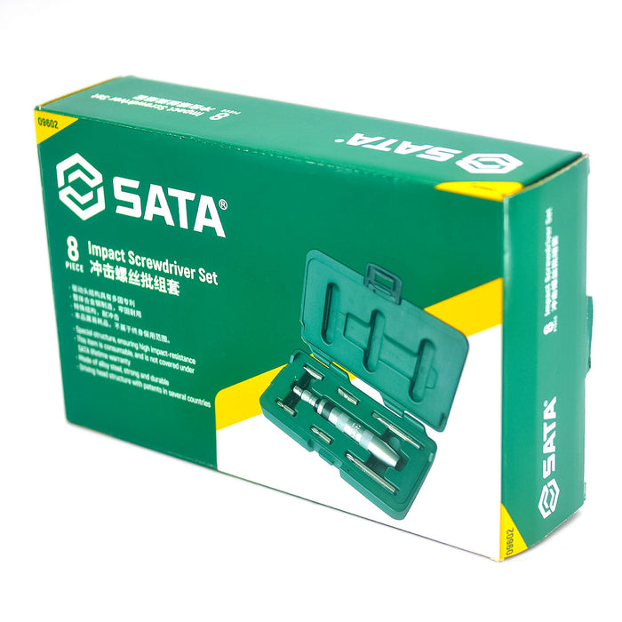 Bộ tuốc nơ vít đóng tự động 8 chi tiết SATA 09602