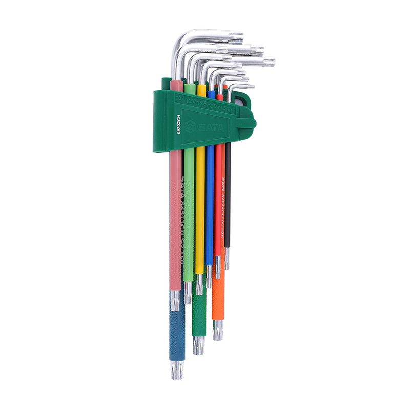 Color Series 9Pc. Extra Long Resistorx Key Set SATA 09702CH