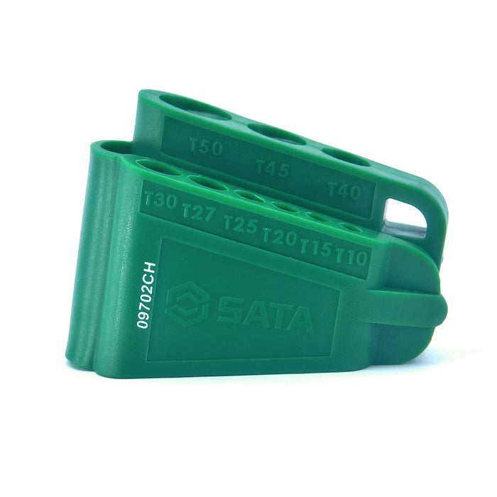 Bộ 9 cây lục giác sao chống trượt loại dài, có mã màu, (đầu có lỗ nhỏ) chất liệu bằng thép crom SATA 09702CH