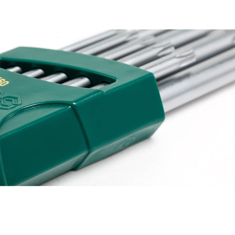 9件加长中孔花形扳手组套 SATA 09702